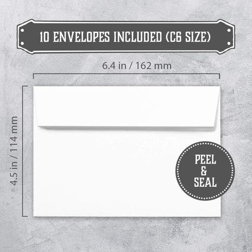 Hat Acrobat Groomsman Proposal Cards, 8 Will You Be My Groomsman and 2 Best Man Cards with Envelopes, Set of 10
