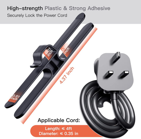 PZOZ (4 Pack) Cord Organizer for Appliances, Kitchen Appliance Cable Bundlers Wrapper Winder Kitchen Storage Gadgets Organization Coffee Bar Accessories (Black)