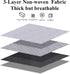 Homelove Under Bed Storage Bags, 2 Pack Fabric Underbed Storage Containers with Reinforced Handles and Clear Window Foldable Bedroom Organizer Bags Bin for Blankets Clothes Comforters Toys,Grey by Homelove