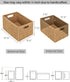 StorageWorks Round Paper Rope Storage Baskets, Medium Rectangular Wicker Baskets with Built-in Handles, 2-Pack, 13 ¼ x