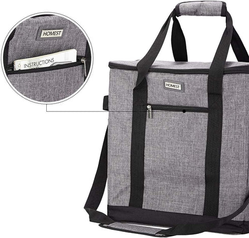HOMEST Stand Mixer Dust Carry Bag with Pockets for KitchenAid Bowl Lift 5-8 Quart, Grey