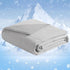 NTBAY Cooling Throw Blanket - Japanese Double-Sided Cold Tech Fabric for Dogs, Q-Max 0.43, 50x60 Inches, Light Grey
