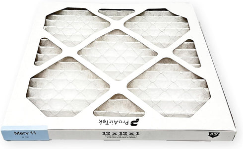 Proairtek AF12121M11SWH Model 12x12x1 Air Filter, MERV 11; Ideal for Clean, Crisp Air in Your Home