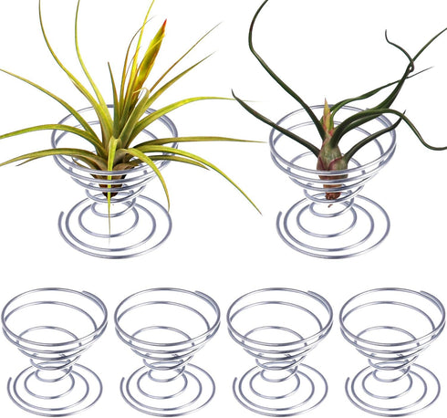 Shappy 6 Pieces Air Plant Holder Air Plant Live Holders Outdoor Stainless