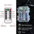 Homeleo Warm White 50 LED Star Fairy Lights with Remote Control, Battery Powered Five-Pointed Star String Lights