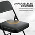 1 Pack VINGLI Padded Folding Chairs with Thick Seat Cushion, Portable, Durable & Extra Comfortable Foldable Chairs