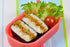 Onigiri Sand Maker C-451 for Bento, Onigirazu Cube Box, White (Japan Made)