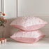Set 2 Summer (18 18 Inch) Mixweer Pink Bow Pillow Covers of Preppy Room Decor Coquette Cute Spring Decorative Faux Fur