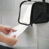 Homakover Toilet Paper Towel Holder, Hanging Paper Towel Dispenser with Transparent Cover, Easy to Tear Papers