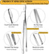 JETKONG 2 Pcs 16-Inch Kitchen Tweezers Extra Long Tweezer Tongs, Heavy Duty Stainless Steel Cooking Tweezers (Silver) by JETKONG