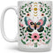 Mystical Butterfly Coffee Mug, Floral Celestial Nature Botanical Moon Stars Gift Cup for Mom Friend