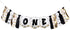Notorious One High Chair Banner for Boys - Black and Gold -