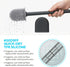 RV Silicone Toilet Brush with Holder, Toilet Bowl Brush for RV Travel Trailers/Campers, Anti-Drip Anti-Roll Compact