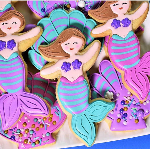 Mermaid Cookie Cutter, 4.5" - Made in USA by Ann Clark