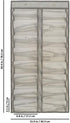 Dual-sided Hanging Sunglasses Organizer - Dust-Proof Glasses Storage Wall Pocket with 32 Slots