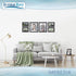 Icona Bay 5x7 Picture Frame Set - Black, 10 Pack, Simple Modern Design with Table Top Kickstand & Wall Hanging Hooks
