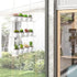 OtNiap 3-Tier 16In, Clear Hanging Window Plant Shelves Height Adjustable Acrylic , Indoor Windows Wall Hanging Plant