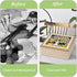 handrong Tea Box Organizer,Wood Teas Bag Holder,Tea Organizers and Storage,Teas Organizer with Tree Pattern for Home