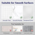 Set, 2-Pack, Kitsure Shower Caddy Adhesive Replacement, Transparent Adhesive Hooks Stickers, Strong Hook Strip