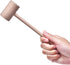 6 Pcs Wooden Crab Lobster Mallets, Solid Natural Beechwood Seafood Hammers
