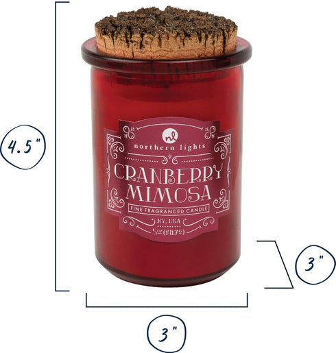 Northern Lights Candles - Spirit Jar Candles, Cranberry Mimosa, 52610