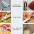 Vegetable Peeler Set | Stainless Steel Multi-function Kitchen Tools with 2 Orange Citrus Peelers