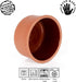 2.10 Clay Yogurt Pot, Inner Glazed Terracotta Cookware, Earthen Casserole Bowls for Oven Cooking, Terra Cotta Deep Pan