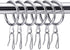Hotop 30 Pcs Metal Drapery Curtain Rings with 0.98/1.26/1.65 inch Interior Diameter & 30 Pcs Pin Hooks