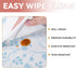 RAY STAR Shelf Liner, Non-Adhesive Wisteria Blue Floral Kitchen Cabinet Liner, Strong Grip Non-Slip Waterproof (12 Inch