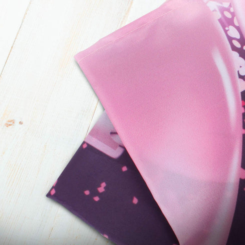 Happy 12th Birthday Banner Backdrop - 12 Party Decorations Supplies for Girl - Pink Purple Gold 4 x 6ft