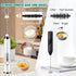 Rechargeable Milk Frother, 3-Speed Electric Handheld Frother for Coffee with 2 Whisks and Decoration Tool