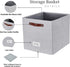 DECOMOMO Storage Bins, Cube Storage Bin with Label Holders, Fabric Storage Cubes for Organizing