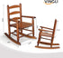 JOYMOR Outdoor Wooden Rocking Chair for Kids with High Backrest, Toddler Rocker Weather, Patio Rocker Chair Suitable