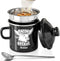 PGYARD Mini Bacon Grease Container With Strainer - 15OZ Farmhouse Enamel Grease