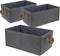 Pack of 3 Large Capacity Storage Bins, Sturdy Foldable Storage Boxes for Organizing Clothing, Sheets, Toys, Books -