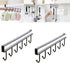Kitchen Utensil Storage Hook, Wall Mounted Coffee Cup Holder, Cabinet Storage Hooks for Pots and Pans - 2 Pcs