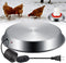 Large Chicken Water Heater Base, 15" Metal Heated Chicken Waterer 5 Gallon,