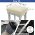 4 4 Counts, BUYUE pcs Vanity Stool Bench Covers, Luxury Crease-Resistant Jacquard Fabric Saddle Bar Stool Slipcovers