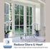 rabbitgoo Window Privacy Film One Way Tint, Static Cling Sun Blocking Anti-UV Glass Door Window Cover, 17.5 Inch X 6.5