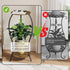 2 Plant Stand Indoor, Tier Round Tall Plant Stand, Flower Pot Stand, Plant Shelf Rack, Corner Plant Stand for Planter