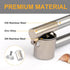 Roeene 304 Garlic Press, Stainless Steel Garlic Mincer & Crusher, Heavy Duty, Easy Squeeze, Rust Proof, Easy Clean