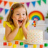BOXOB 0 1st 2nd 3rd 4th 5th 6th 7th 8th 9th 4) Building Block Puzzle Number Birthday Cake Candles, Multicolor Block
