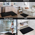 Colorxy Memory Foam Bathroom Rugs, Ultra Soft Non-Slip Bath Mat, 24''x16'', Black