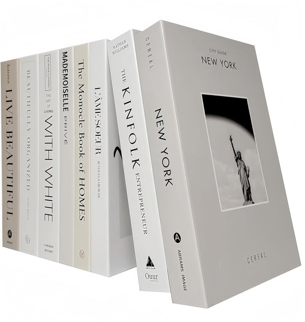 Ediactcyl 8 Pack Decorative Books, Decoration Faux Books for Hardcover Home Decor |