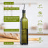 AOZITA 17oz 500ml Glass Olive Oil Bottle Dispenser - Green Oil and Vinegar Cruet with Pourers and Funnel - Olive Oil