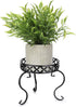 OwnMy Metal Round Plant Stand Indoor Outdoor Iron Flower Pot Holder, Heavy Duty