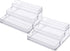SIMPLEMADE Three-Tiered Spice Rack Shelf, Set of 2, Clear Storage Organizer for Kitchen, Bathroom, Office