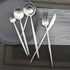 JASHII Luxury Flatware Set, 6-Pieces Elegant 18/10 Stainless Steel Silverware for Home Kitchen, Dishwasher Safe