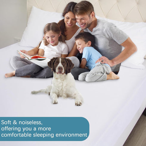 Full Size Zippered Mattress Protector, Waterproof Cover & Encasement for Box Spring, Low Profile Bed Cover