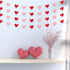 Whaline 4 Pack Heart Garland Banners, Valentine's Day String for Wedding, Party, Home Decorations